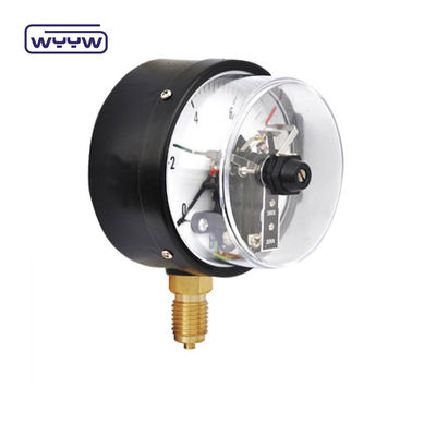 품질  63mm Electric Contact Pressure Gauge Bottom Connection No Oil Filled 공장