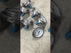 63mm 2.5" 후면 플랜지 액체 충진 충격 방지 압력 게이지