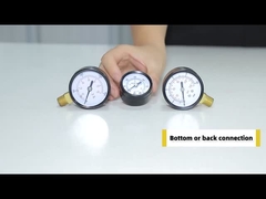 블랙 스틸 경제 압력 측정기 50mm 공기 압력 측정기