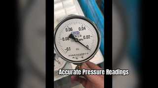 4" 100mm,-01~0Mpa 크롬 케이스, 진공 압력 측정기