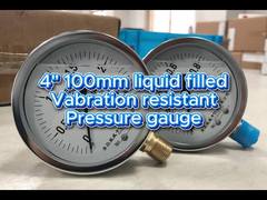 4" 100mm 0~2.5MPa/0~1MPa 크롬 케이스 및 크롬 베젤,