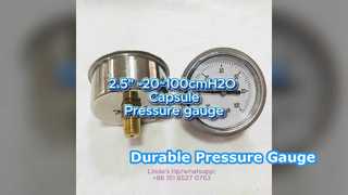 2.5" 60mm -20~100cmH2O 스테인리스 케이스+황동 연결
