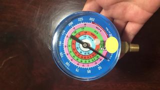 3" 80mm 냉매 압력 게이지
