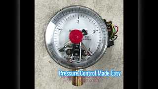 4" 100mm 전기 접촉 압력 게이지