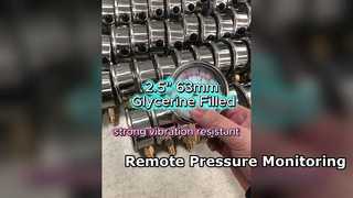 2.5인치 63mm 스테인리스 케이스, 글리세린 충전