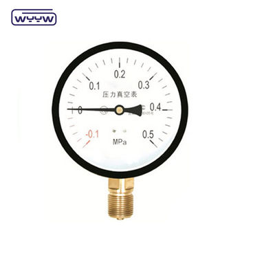 10.6%Fs -30inhg 진공 압력 측정기 -1-0 Mpa 100mm 음압 압력 측정기