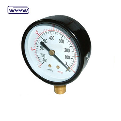 10.6%Fs -30inhg 진공 압력 측정기 -1-0 Mpa 100mm 음압 압력 측정기