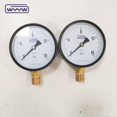 4 인치 일반 CL1.6 물 공기 기압 측정기 1/2 &quot;bsp 10bar 16bar 보르돈 튜브 100mm 압력 측정기