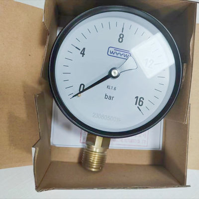 제조업체 도매자 100mm 1/2&quot;bsp 바닥 0-16bar kl1.6 저렴한 압력 측정기