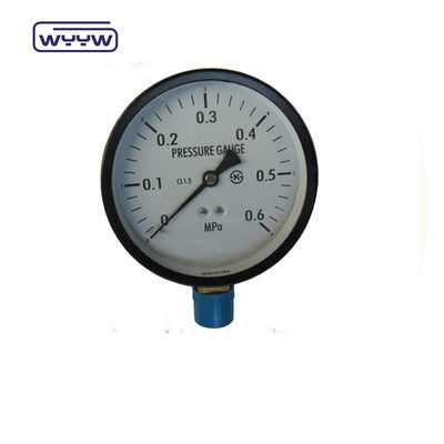 블랙 스틸 150mm M20X1.5 나사형 압력 측정기