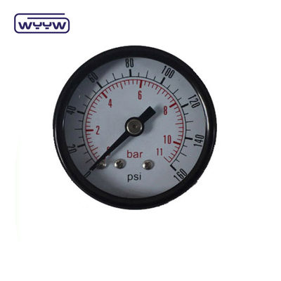 좋은 품질 경쟁력 있는 가격 천연가스 50mm 검은 강철 케이스 바 psi 이중 스케일 1/8 &quot;bsp 축 압력 측정기