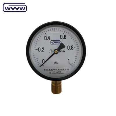좋은 가격 블랙 스틸 케이스 보르돈 튜브 100mm 압력 측정기 ms 케이스 구리 나선 M20x1.5 또는 1/2 &quot;BSP