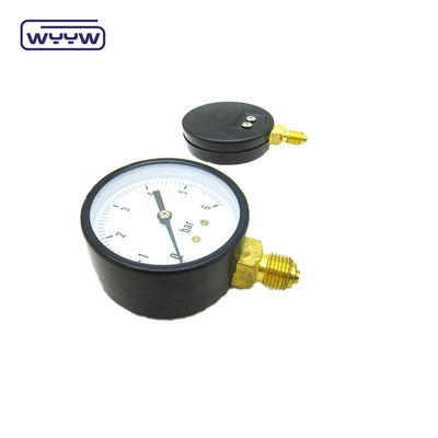 WYYW 100mm 철 케이스 MS 바닥 연결 마노미터 16bar