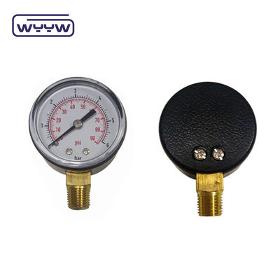 WYYW 압력 측정기 가격 바닥 연결 2&quot; 50mm 플라스틱 케이스 공기 압력 측정기 lpg 가스 마노미터