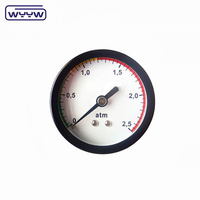 좋은 품질 2 인치 보르본 튜브 타입 중앙 후방 연결 1/4 &quot;NPT BSP 낮은 9 Psi 마노미터 압력 측정기