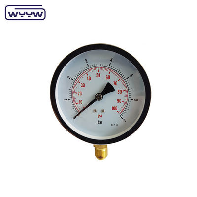 공장 Y-150 천연 가스 시험 압력 측정기 아날로그 6 인치 150mm 0-1MPa 0-150psi 질소 마노미터
