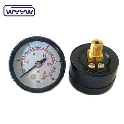 수축 후부 장착 OEM 사용 가능한 바 psi 이중 스케일 마노미터 2&quot; 50mm 공기 서스펜션 압력 측정기