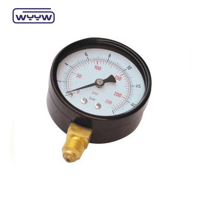 블랙 스틸 경제 압력 측정기 50mm 공기 압력 측정기