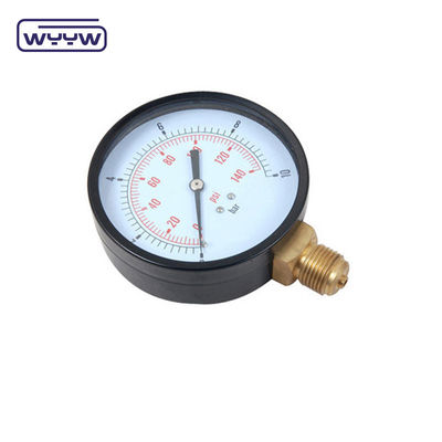 100mm 보르돈 튜브 마노미터 탄소 강철 일반 압력 측정기