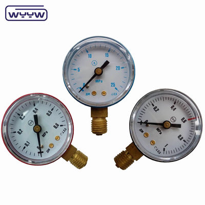 천연가스 압력 측정기 50mm 색 압력 측정기