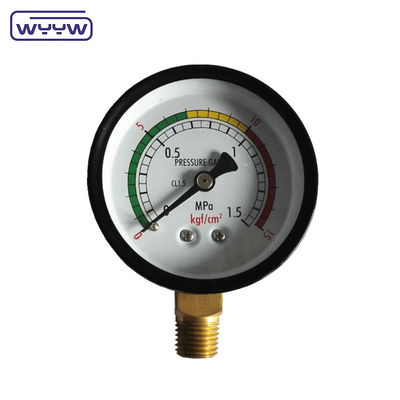 블랙 스틸 경제 압력 측정기 60mm 천연 가스 LPG 압력 측정기