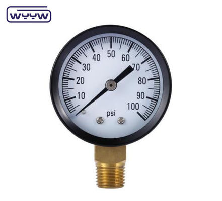 경쟁력 있는 가격으로 고품질 CE EN837-1 물 공기 1psi (0 - 600 Psi) Npt 1/4 오일 물 압력 측정기