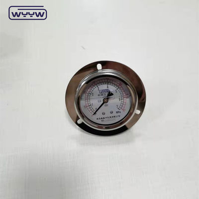 CE 승인된 63mm EN837-1 글리세린 기름으로 채워진 바 psi 앞 플랜지와 함께 두 개의 스케일 압력 측정기