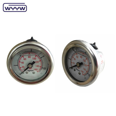 40mm 센테어 뒷 OEM 1/4 &quot;bsp npt 1.5 인치 얼굴 글리세린 가득 압력 측정기
