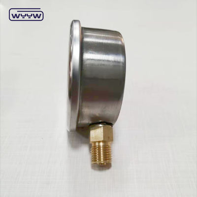 공업용 압력 측정기 무료 oem 1/4 &quot;G 방사선 연결 액체로 채워진 바 압력 측정기 2.5&quot;