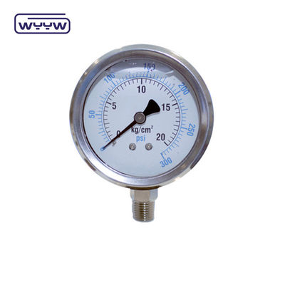 1/8 &quot;NPT 바닥 연결 압력 측정기 1.5&quot; 40mm 오일 압력 검사 측정기