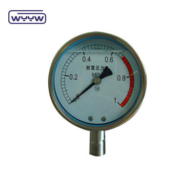 1/8 &quot;NPT 바닥 연결 압력 측정기 1.5&quot; 40mm 오일 압력 검사 측정기
