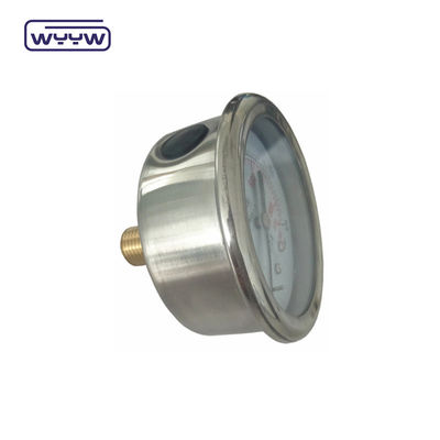 2.5&quot; 복사 압력 측정기 (Manometer) 뒤쪽 마운트 글리세린 바 오일 압력 측정기