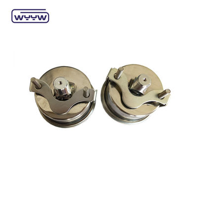 물 탱크 60mm 오일 압력 측정기 스테인리스 스틸 케이스와 U 클램프