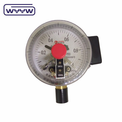 NO+NO 블랙 스틸 케이스 1.6MPa 100mm 380V 전기 접촉 마노미터 AC 압력 측정기