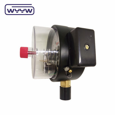 NO+NO 블랙 스틸 케이스 1.6MPa 100mm 380V 전기 접촉 마노미터 AC 압력 측정기