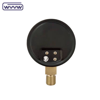 KPa 저압 측정기 WYYW 4 인치 100mm 검은 철갑 하부 입구 풍선 mbar cmh2o 마노미터