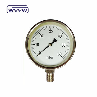 블랙 스틸 lpg 낮은 캡슐 압력 측정기 사용자 지정 사양 2.5 &quot;63mm 0-5psi