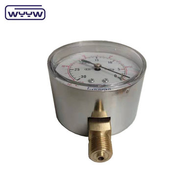 낮은 마노미터 ss 63mm inH2O wc mbar 풍선 압력 측정기