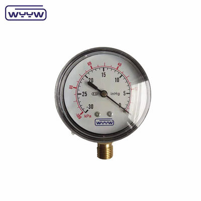 낮은 마노미터 ss 63mm inH2O wc mbar 풍선 압력 측정기