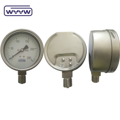 100mm 4 &quot; 모든 스테인리스 스틸 압력 측정기, 벨로 타입 압력 측정기