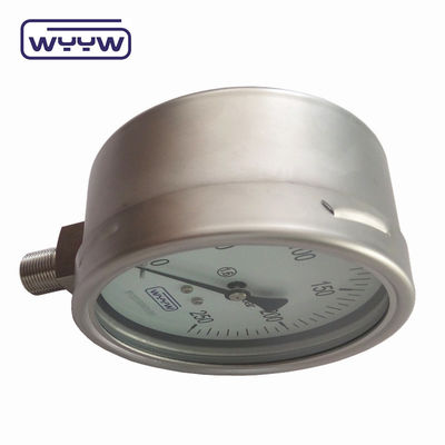 100mm 4 &quot; 모든 스테인리스 스틸 압력 측정기, 벨로 타입 압력 측정기