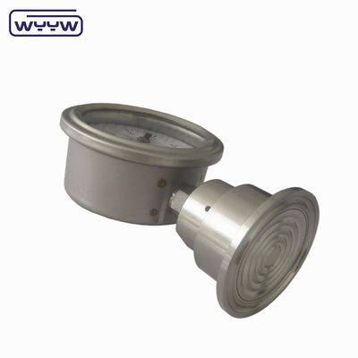 SS316 실리콘 위생 압력 측정기 100mm 1.6% 정확도