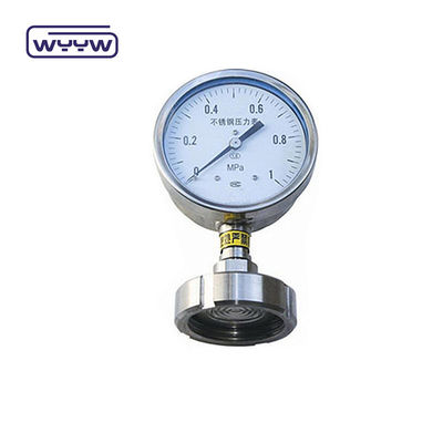 60mm 디아프라그마 압력 측정기 SS316 산업 압력 측정기