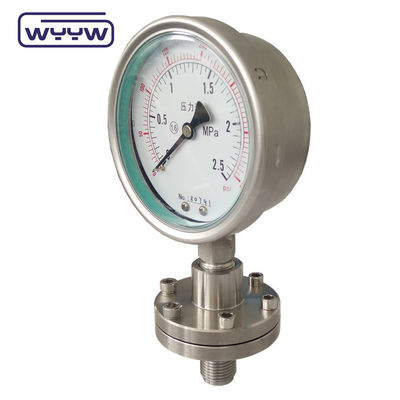 OEM ODM 디아프라그마 압력 측정기 SS316 코팅된 PTFE 고압 측정기