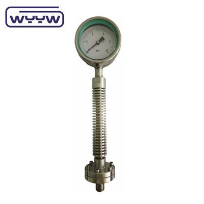 ISO9001 고온 압력 측정기 기량 100mm 대막 밀폐 유형