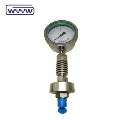 ISO9001 고온 압력 측정기 기량 100mm 대막 밀폐 유형