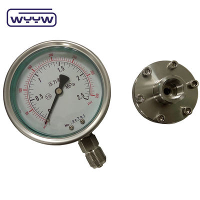 4인치 100mm 압도 측정기 대막 봉인 SS 케이스 및 SS 내부