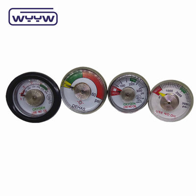 4000PSI 38mm ss 케이스 스프링 튜닝 고무 덮개 실린더 압력 측정기와 작은 크기