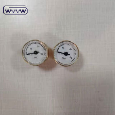 minitura 보르돈 튜브 압력 측정기 청동 28mm 315bar 미니 공기 압력 측정기 페인트볼 및 PCP 공기 총