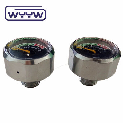 22mm 미니 마노미터 1/8bspp 가스 흐름 미터 pcp 인라인 다이빙 측정 바 스쿠버 압력 측정